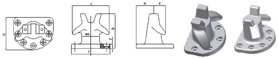 Twin Horn Marine Mooring Bollards